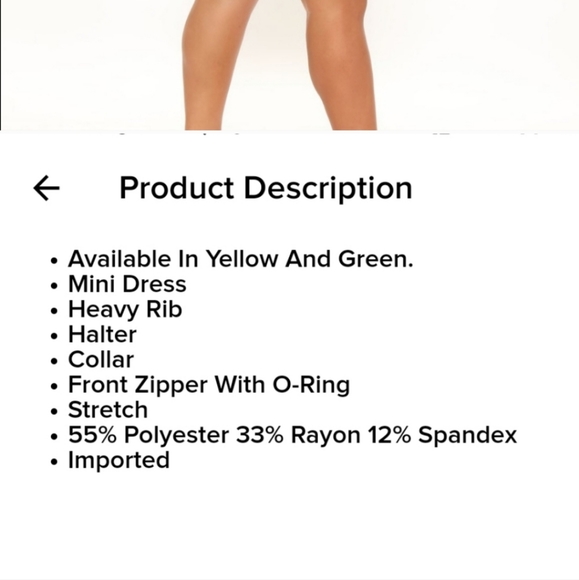 Fashion Nova size 1x lime green dress - Picture 4 of 4